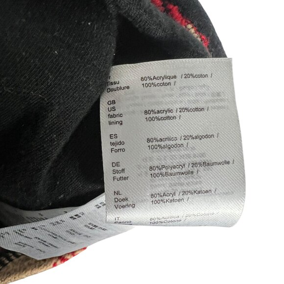 Maje Jakarto Rouge Mini Pencil Skirt in Red Jacquard Tweed Size FR 36 US S or 4 - Picture 5 of 9